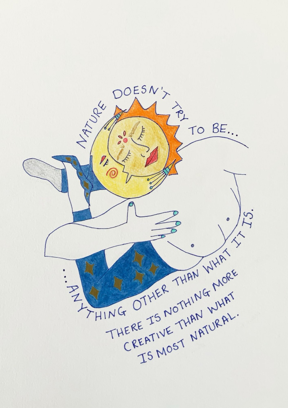 nature doesn't try to be